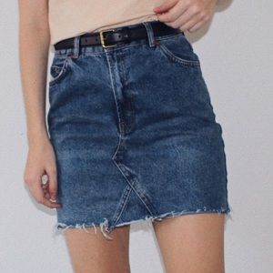 Topshop Moto Jean Skirt